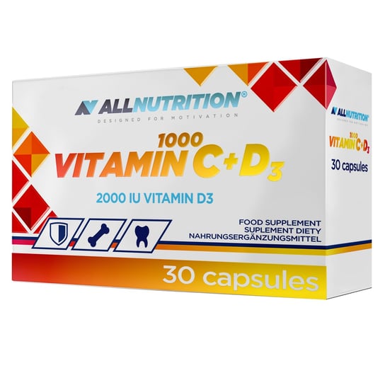 Suplement diety, Allnutrition, Vitamin C 1000+D3, 30 kapsułek Allnutrition