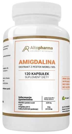 Suplement diety, AltoPharma, Amigdalina,120 Kaps. Inna marka