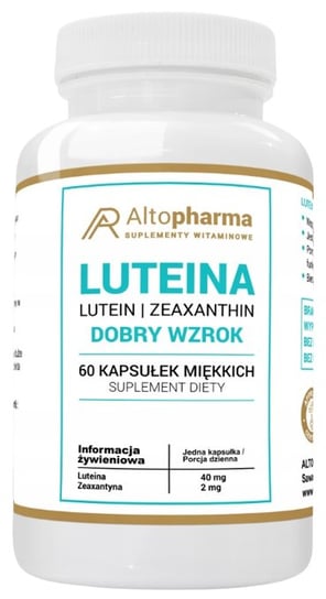 Suplement diety, AltoPharma, Luteina 40mg, 60 kaps. Inna marka