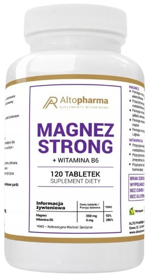 Suplement diety, Altopharma, Magnez Strong, 120 Tabletek ALTO PHARMA