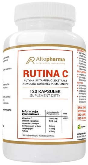 Suplement diety, AltoPharma, Rutina C MAX, 120 kaps. Inna marka