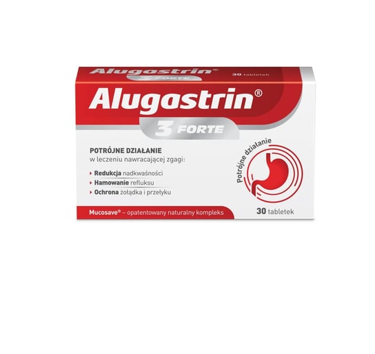 Suplement diety, Alugastrin 3 FORTE, 30 tabletek Alugastrin