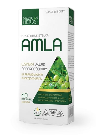 Suplement diety, Amla 600 mg Medica Herbs ODPORNOŚĆ Medica Herbs