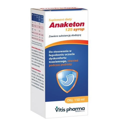 Suplement diety, Anaketon 125 Syrop, 150ml Inna marka