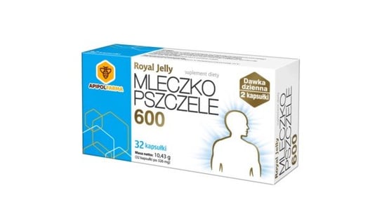 Suplement diety, ApipolFarma Mleczko Pszczele 600 32 k. Farmina