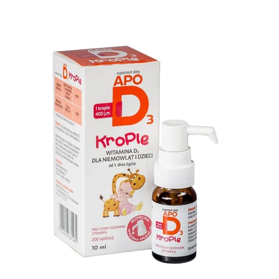 Suplement diety, Apotex, Apo D3, krople, 10 ml Apotex