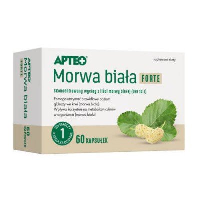 Suplement diety, Apteo, Morwa Biała Forte, 60 Kaps. Inna marka