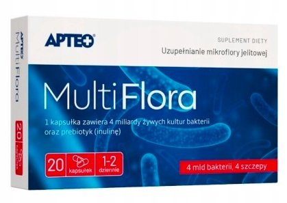Suplement diety, Apteo, Multiflora Probiotyk, 20 Kaps. APTEO