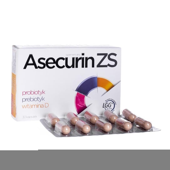 Suplement diety, Asecurin ZS, suplement diety, 30 kapsułek Aflofarm