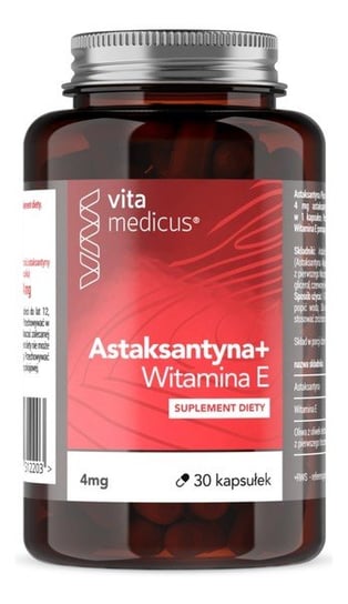 Suplement diety, Astaksantyna Plus wit.E 30 kaps. Vita Medicus