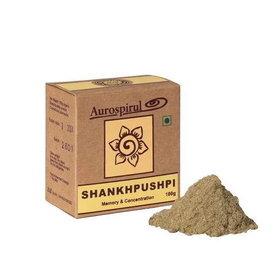 Suplement diety, Aurospirul, Shankapushpi proszek, 100 g Inna marka