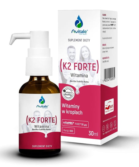 Suplement diety, Avitale, K2 Forte 50 µg, 30 ml MedicaLine
