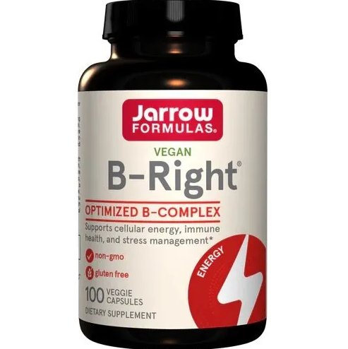 Suplement diety B-Right (B-Complex) JARROW FORMULAS, 100 kapsułek Jarrow Formulas