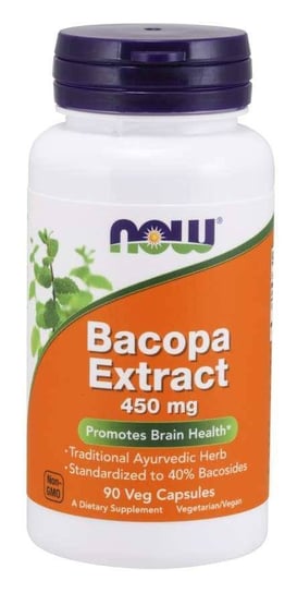 Suplement diety, Bacopa Extract 450 mg (90 kaps.) Now Foods