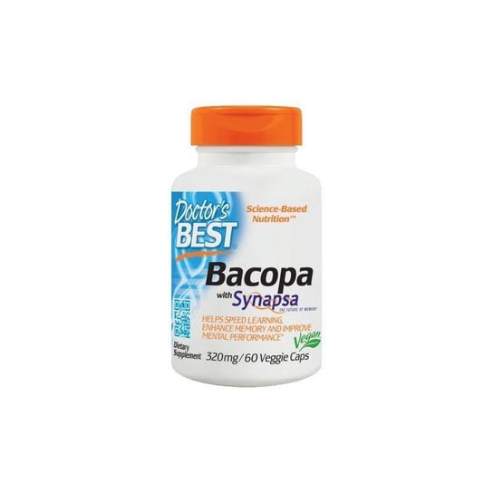 Suplement diety, Bakopa (Brahmi) - Bacopa Monniera z Synapsa (60 kaps.) Doctor’s Best