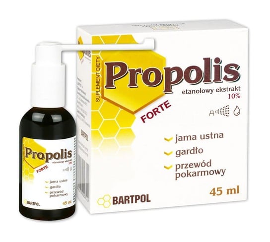 Suplement diety, Bartpol Propolis Forte Ekstrakt 10% 45 Ml Bartpol