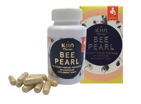 Suplement diety, Bee Pearl - ekstrakt z pierzgi pszczelej 30kaps. KIIN PHARMA Kiin Pharma