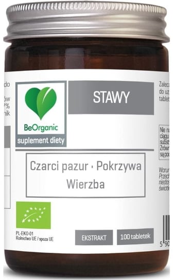 Suplement diety, BeOrganic Stawy BIO 400 mg (100 tabletek) BeOrganic