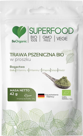 Suplement diety, Beorganic Trawa Pszeniczna Bio W Proszku 42G, Medicaline MedicaLine