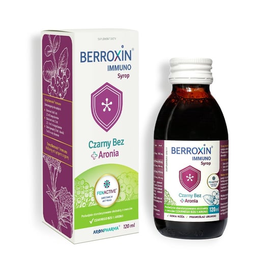 Suplement diety, Berroxin® Immuno - syrop 120 ml AronPharma