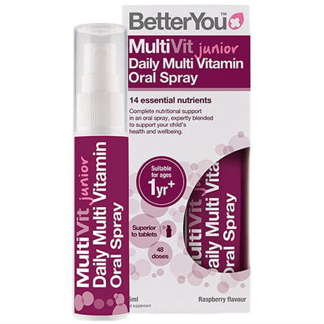 Suplement diety, BetterYou, multiwitamina w sprayu MultiVit Junior Dail Multi Vitamin Oray, 25 ml BetterYou