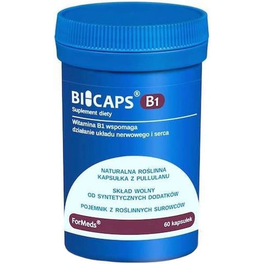 Suplement diety, BICAPS Witamina B1 Tiamina 100mg 60 kaps Formeds