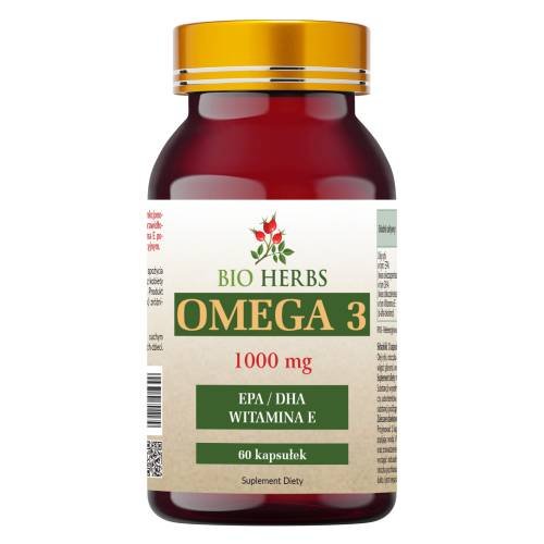 Suplement diety, Bio Herbs, Omega 3 EPA/DHA Witamina E, 60 kaps. Bio Herbs