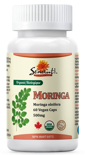 Suplement diety, Bio Moringa 60 V-kaps. Naturalna multiwitamina, Super Food & Antyoksydanty Sewanti