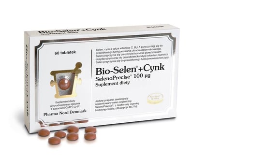 Suplement diety, Bio-Selen + Cynk, suplement diety, 60 tabletek Inna marka