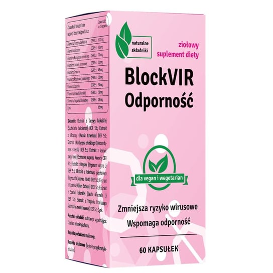 Suplement diety, BlockVIR Odporność 60 Kapsułek- Pasolek Block VIR Odporność