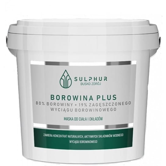Suplement diety, Borowina Plus kuracja borowinowa z Buska Zdroju 1000g, Sulphur Zdrój Sulphur