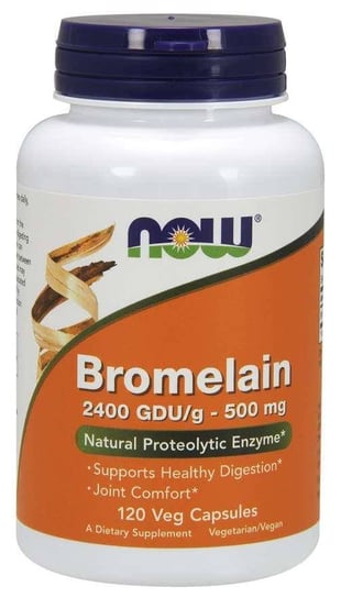 Suplement diety, Bromelaina (120 kaps.) Now Foods