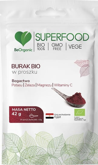 Suplement diety, Burak Bio W Proszku 42G, Beorganic MedicaLine