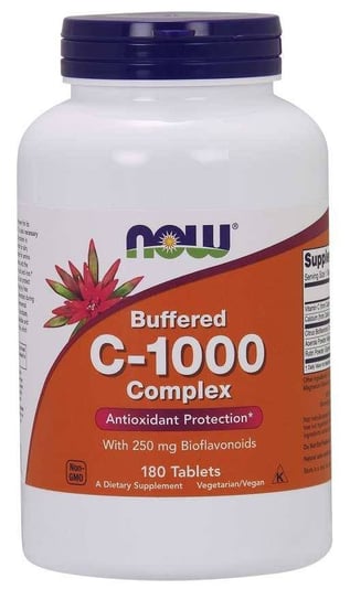 Suplement diety, C-1000 Buforowana Witamina C + Bioflawonoidy Cytrusowe (180 tabl.) Now Foods