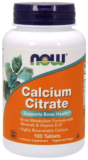 Suplement diety, Calcium Citrate - Cytrynian Wapnia (100 tabl.) Now Foods