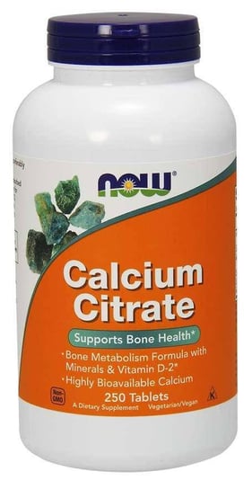 Suplement diety, Calcium Citrate - Cytrynian Wapnia (250 tabl.) Now Foods
