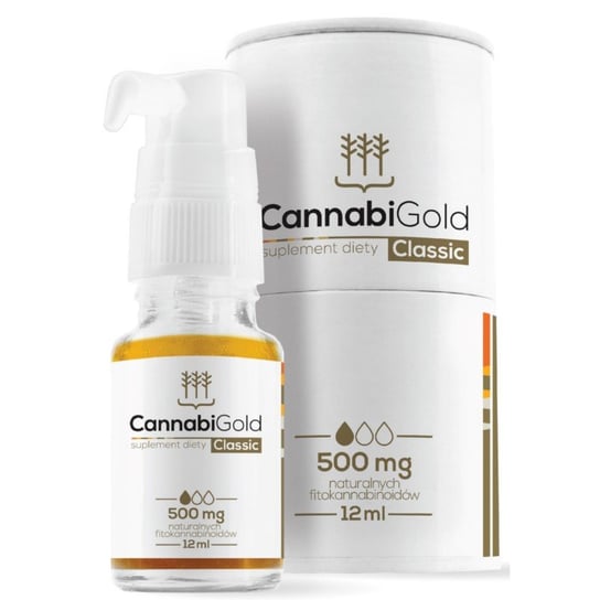 Suplement diety, CannabiGold Classic 500 mg CBD 12 ml olejek CannabiGold
