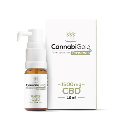 Suplement diety, CannabiGold Terpenes+ 1500 mg CBD 12 ml olejek konopny CannabiGold