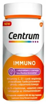 Suplement diety, CENTRUM Immuno, Czarny bez, Odporność, 60 kaps. GlaxoSmithKline