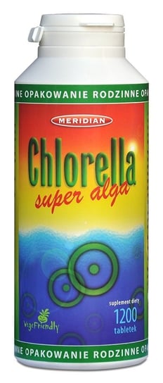 Suplement diety, Chlorella algi prasowane 1200tabl. (broken cell wall) MERIDIAN Meridian