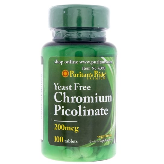 Suplement diety Chrom (Pikolinian) PURITAN'S PRIDE, 100 tabletek Puritan's Pride