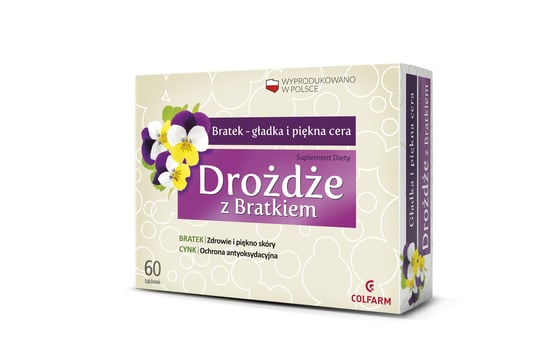 Suplement diety, Colfarm Drożdże Z Bratkiem 60 Tabl. Colfarm