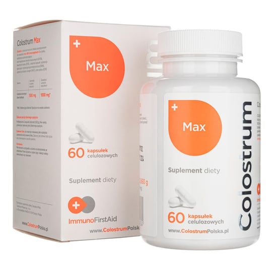 Suplement diety, Colostrum MAX 500 mg, 60 kaps. ImmunoFirstAid
