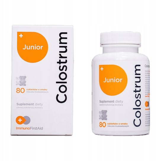 Suplement diety, Colostrum Polska, Colostrum Junior Pro, 80 cukierków ImmunoFirstAid