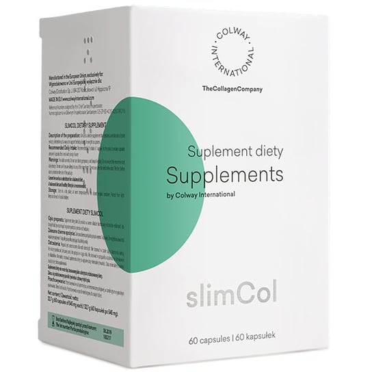 Suplement diety, Colway Slimcol Odchudzanie utrata wagi spalanie tłuszczu 60 kapsułek Colway