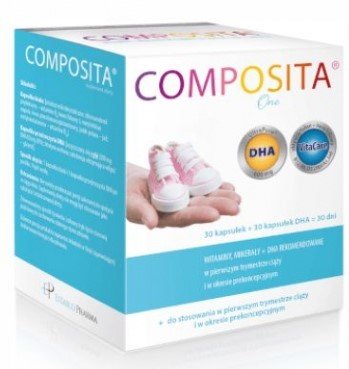Suplement diety, Composita, One, DHA planowanie ciąży, 30+30 kaps. Composita