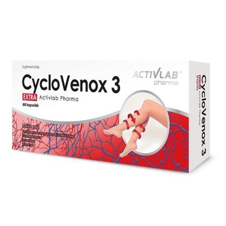 Suplement diety, Cyclovenox Extra 3 Extra 60 kaspułek ActivLab Pharma ActivLab