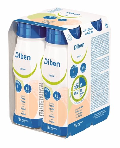 Suplement diety, Diben Drink Pralina, 4*200 ml Inna marka
