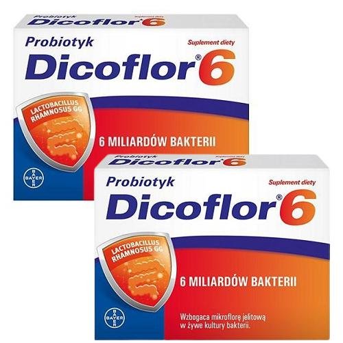 Suplement diety, Dicoflor 6, Zestaw 2x20 kaps. Dicoflor