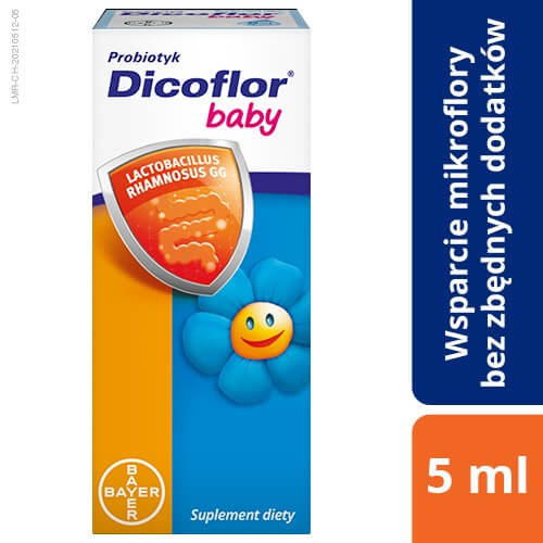 Suplement diety, Dicoflor Baby, suplement diety, 5 ml Dicoflor
